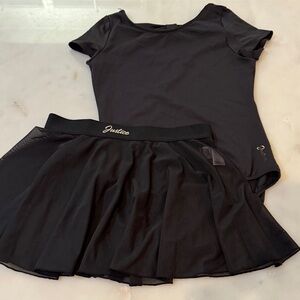 Justice Black Dance Set sz 16/18